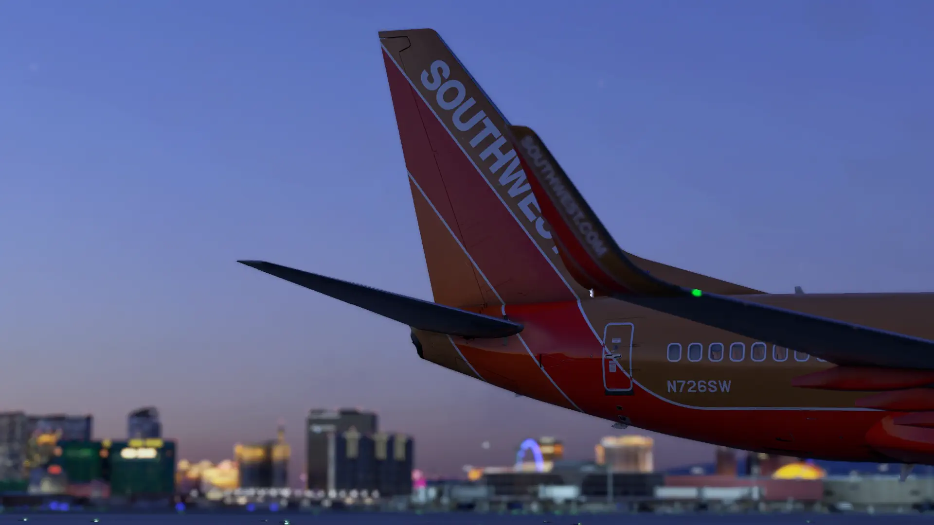 Boeing 737 at Las Vegas Airport